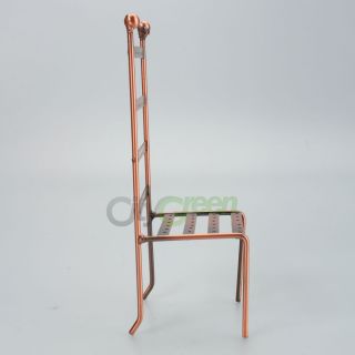 New Earring Jewelry Display Stand Display Rack Chair Shape Iron Bronze T 025