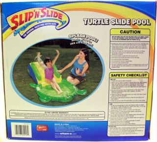 Wham O Slip 'N Slide Turtle Pool Splash Kiddie Inflatable Water Toy Spray New