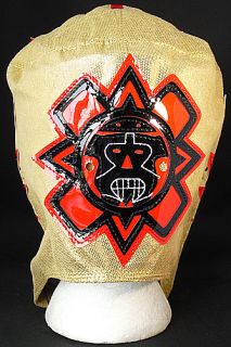 Rey Mysterio WWE Gold Red Kid Sized Replica Wrestling Mask