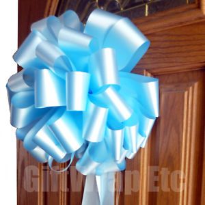 Big Blue Bow Gift Bows Graduation Shower Welcome Home Baby Boy Car Decorations