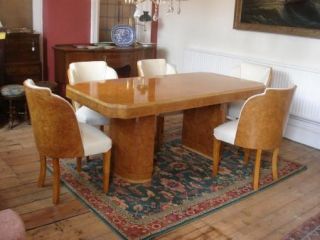 Art Deco Dining Suite Table 6 Chairs Sideboard Epstein