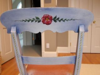 Hand Painted Desk Table and Chair American of Martinsville