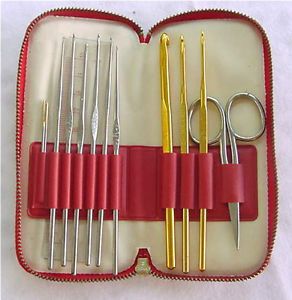 11pcs 10.6 multicolour Aluminum TUNISIAN / AFGHAN Crochet Hooks