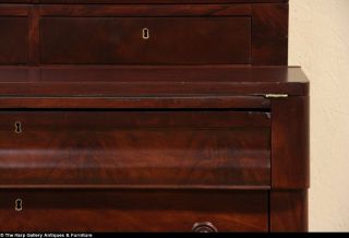Empire 1830's Antique Secretary Desk Bookcase