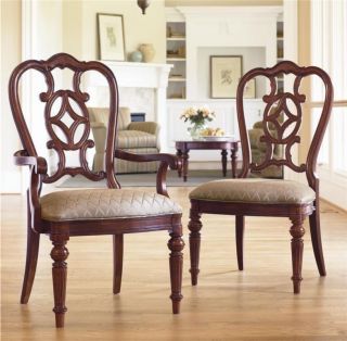6 Thomasville Furniture Fredericksburg Dining Chairs Set Whiskey Finish 0 SHIP