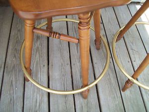 Set of 3 Tell City Chair Furniture Bar Stools Completly Restored Andover Finish