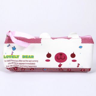 Lovely Cute Cartoon Pattern Canvas Pencil Pen Case Cosmetic Makeup Bag Pouch New