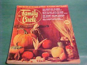 Nov 1963 Family Circle Magazine Health Beauty Food Article by John F Kennedy