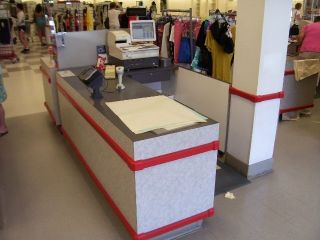 Checkout Counters Used Retail Store Fixture Customer Service Area Formica