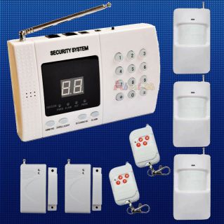 New Wireless PIR Home Security Burglar Alarm System Auto Dialing Dialer Easy DIY