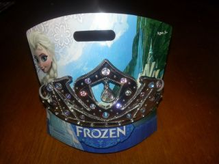 Disney Frozen Girls Queen Elsa Tiara Crown Costume Dress Up New