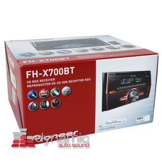 Pioneer® FH X700BT 2 DIN CD  USB Car Stereo Radio w Bluetooth FHX700BT New