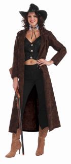 Cowgirl Shotgun Shelly Long Duster Coat Jacket Western Adult Womens Costume