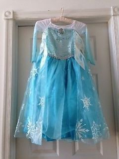  Frozen Elsa Dress Costume Size 10 Light Up Snowflake Wand