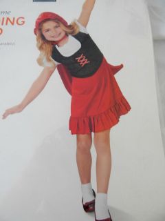 New Little Red Riding Hood Cape Dress Girls Costume Small Pretend Play Dress Up