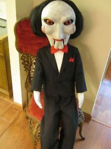Saw Puppet Jigsaw Killer Latex Mask Lifesize Billy Prop Horror Dummy Jason Myers