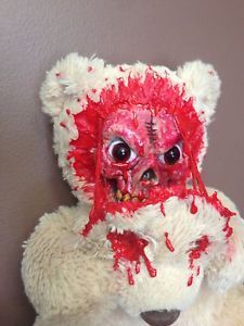 Creepy OOAK Gothic Horror Zombie Teddy Bear Plush Scare Bear