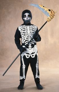 Skeleton Costume Halloween Horror Party Boys Fancy Dress Outfit Child Rubies