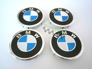 BMW Aluminium Wheel Center Caps Hubs 4pcs 60mm Logo Emblem Alloy Rims M3 M5