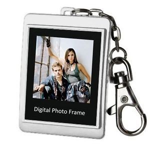 New 16M Silver 1 5" LCD Digital Photo Frame Keychain 128 x 128 High Resolution