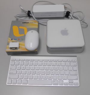 Apple Mac Mini A1176 1 83GHz Core 2 Duo 1g 80g Combo Office Bluetooth KBD Mouse