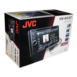 JVC KWAV61BT Car Radio DVD USB Player Bluetooth 6 1" Touch Screen KW AV61BT
