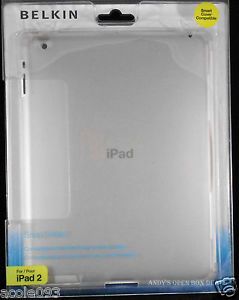 3 Apple iPad 2 Belkin Snap Shield Back Cases Frosted Clear 3 Pack