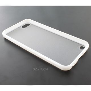 White Clear Hard Gel Hybrid TPU Candy Case Cover Apple iPod Touch 5 5g Accessory