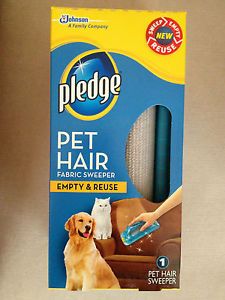 Pledge Pet Hair Fabric Sweeper Cat Dog Lint Roller Remover Empty Reuse