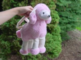 Pink Poodle Purse Dog Handbag Free Retro Keychain