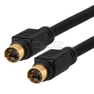 S Video SVideo SVHS Gold Plated Cable Camcorder 4 Pin 3 Ft