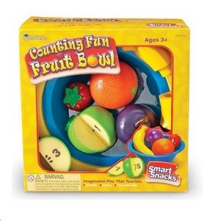 Counting Fun Fruit Bowl Set Play Food Numbers Pretend Play Ages 3 Autism ABA