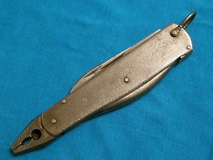 Odd Vintage Hugo Bauermann Germany Multi Plier Tool Tools Knife Knives Pliers