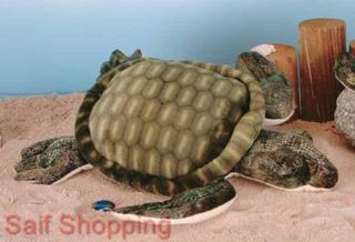 Plush Soft Stuffed Animal Sea Turtle Tortoise Shell 14" 35 5 cm Limited