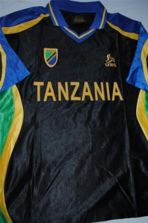RARE Vintage Tanzania Football Shirt Skies Home Kit World Cup Jersey Adults L