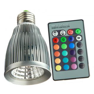 2X Energy Save 10W E27 RGB COB 85 265V LED Bulb Spot Light Lamp 24Key Remote