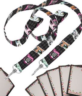 12 Monster High Birthday Party Favor ID Lanyards w Name Cards