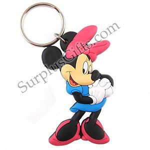 Disney Minnie Mouse Blue Dress Laser Cut Key Ring