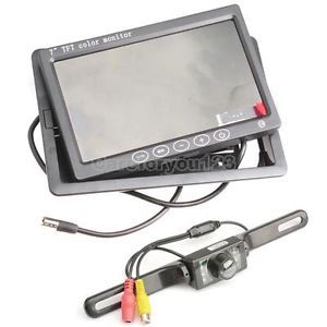 Full 7 inch Touch Screen TFT LCD Monitor with 120 Degree Night Vision Car Camera
