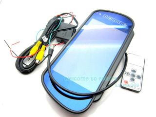 7" Car LCD Monitor Mirror Wireless IR Reverse Car Rear View Backup Camera Kit