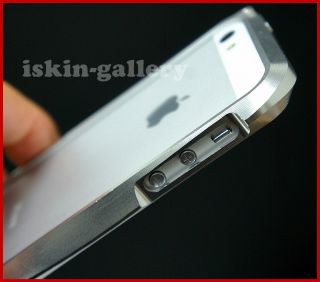 Luxury Aluminum Metal Frame Bumper Case Cover for New iPhone 5 Silver New