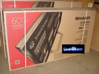 Sharp Aquas LC 60LE857U 60" LED LCD 3D Flat Panel HDTV HD TV 1080p with WiFi New