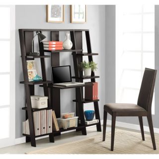 New Ladder Bookcase Wall Office Desk Bookshelf Computer Home Storage Book Shelf