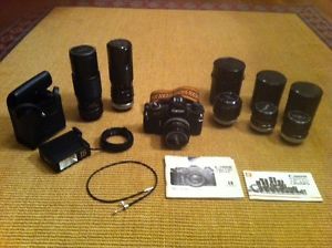 Vintage Canon EF Camera Manuals Lenses and Flash