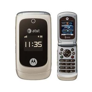 Motorola EM330 GSM Unlocked Black Titanium Flip Cell Phone
