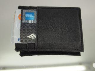 New Magnetic Black Leather Money Clip ID Wallet Business Credit Card Holder Cass