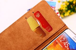 8 Colors Magnetic Flip Leather Credit Card Slots Holder Wallet Stand Case Cover