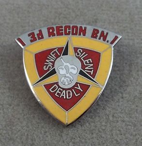 US Marine Corps 3rd Marine Division 3rd Recon Battalion Pin Clutchback
