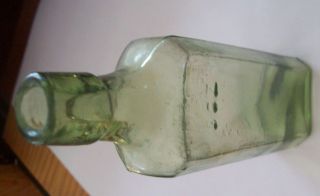 Antique 1880's Light Green Chemical Medicine Bottle