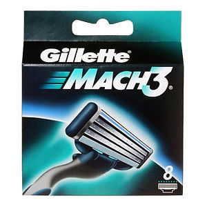 Brand New 100 Genuine Gillette Mach 3 Razor Blade Cartridges Men's Shaver Blades